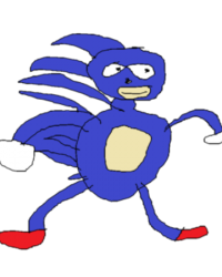 Sanic Meme Template