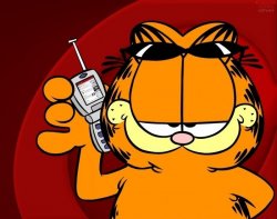 Garfield is speaking Meme Template