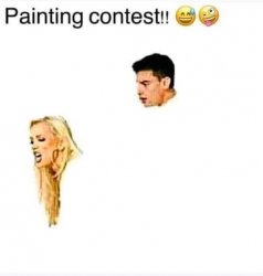 Painting contest Meme Template