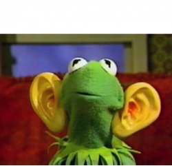 Big Ears Kermit Meme Template