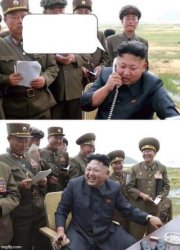 Prank Call Kim Jong Un Meme Template