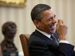 Obama laugh Meme Template