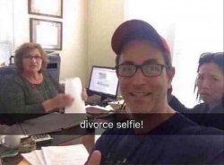 divorce selfie Meme Template