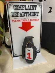 Complaint department grenade 2 (reacc) Meme Template