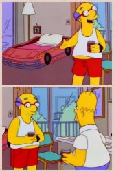 Kurt Racecar Simpsons Meme Template