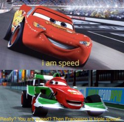 I am Speed But Triple Speed Meme Template