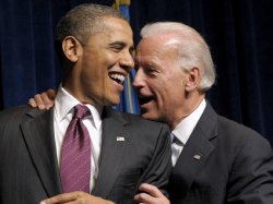 Obama & Biden laugh Meme Template
