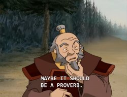 Uncle Iroh - Maybe It Should Be a Proverb Meme Template