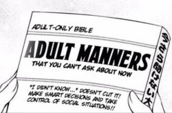 Adult Manners Meme Template