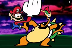 Something about Super Mario 64 SLAP Meme Template