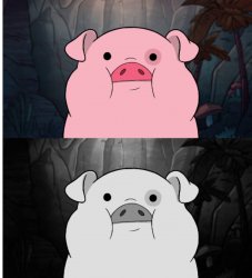Blank pig sadness Meme Template