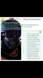 #HymenAndSeek is a kink 1ncest daddy daughter role pLay game Meme Template