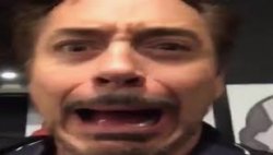 Tony Stark Screaming Meme Template