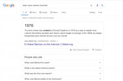 When were memes invented Meme Template