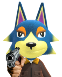 Animal Crossing Wolfgang :gun: Meme Template