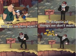 Gravity Falls Bottomless Pit Meme Template