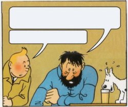 Tintin and Haddock Meme Template