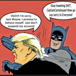 Batman smacking CaptainCantaloupe Meme Template