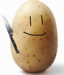 potato stab Meme Template