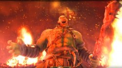 Orc burning Meme Template