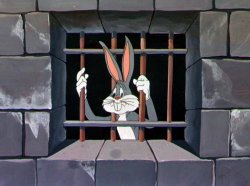 Bugs Bunny in jail Meme Template