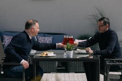 Duda, Morawiecki, frajer, piwo Meme Template