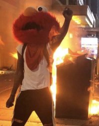 Elmo riot Meme Template