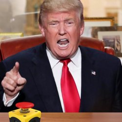 Trump button Meme Template