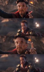 Avengers Doctor Strange Iron Man Meme Template