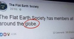 the flat earth society meme Meme Template