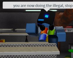 you are now doing the illegal roblox Meme Template