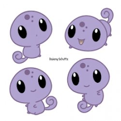 Cute Purple Lizards Meme Template