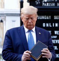 Trump Bible Riots Meme Template