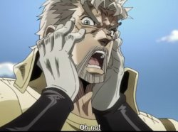 Joseph Joestar oh no Meme Template