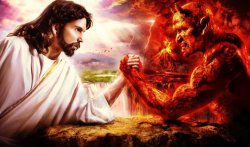 Jesus vs. Satan Meme Template