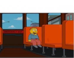 Ralph on bus, no text, space at top Meme Template