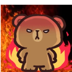 flame bear Meme Template