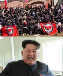 Antifa Kim Jong-un Meme Template