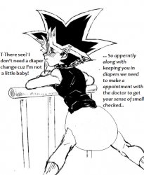 yugi in diapers Meme Template