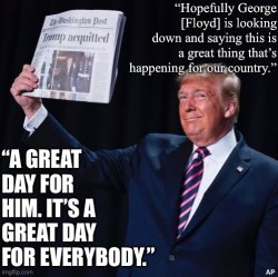Trump George floyd Meme Template