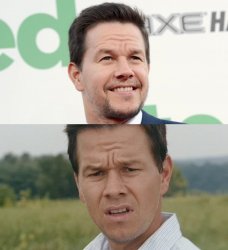 Happy Sad Mark Wahlberg Meme Template