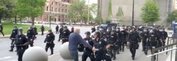 Buffalo officers violently shove 75 year old man into the ground Meme Template