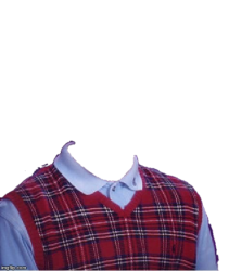 Bad Luck Brian Sweater sticker Meme Template