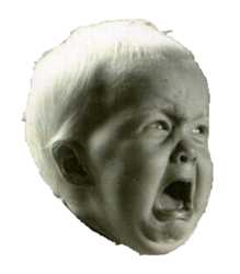 Crying Baby sticker Meme Template