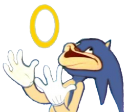 Sanic sticker Meme Template