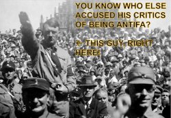 NAZI's Opposed ANTIFA Meme Template