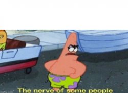 The nerve of some people Meme Template