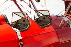Red Biplane Cockpit Meme Template