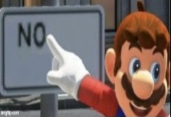 No Super Mario Odyssey Meme Template