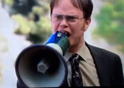 Dwight Declares Love  For Angela Meme Template
